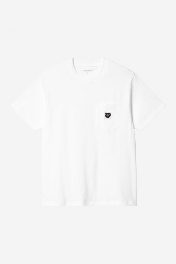 Carhartt S/S Pocket Heart T-Shirt - Weiß / Schwarz