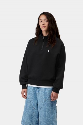 Carhartt Casey High Neck Sweatshirt - Schwarz / Silber