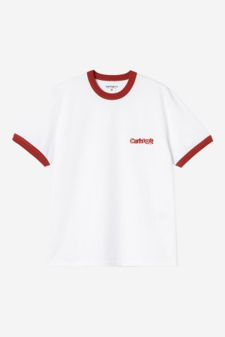 Carhartt S/S Ip Ringer T-Shirt - Weiß / Rot / Rot Carhartt S/S Ip Ringer T-Shirt - Weiß / Rot / Rot