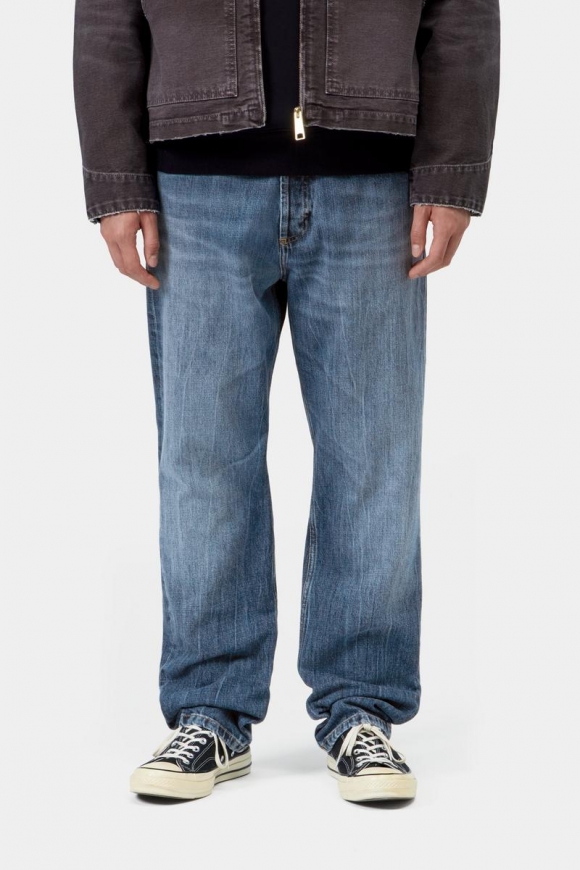 Carhartt Marlow Pant - Blau, Marmor in Used-Waschung Carhartt Marlow Pant - Blau, Marmor in Used-Waschung