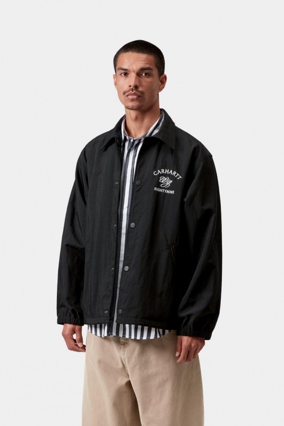 Carhartt Eightynine Coach Jacket - Schwarz / Weiß Carhartt Eightynine Coach Jacket - Schwarz / Weiß