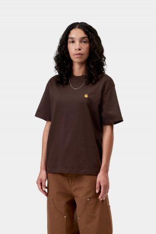 Carhartt S/S Chase T-Shirt - Palisander / Gold Carhartt S/S Chase T-Shirt - Palisander / Gold