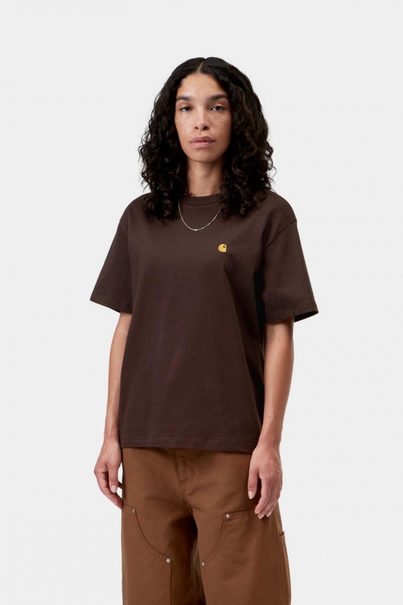 Carhartt S/S Chase T-Shirt - Palisander / Gold Carhartt S/S Chase T-Shirt - Palisander / Gold