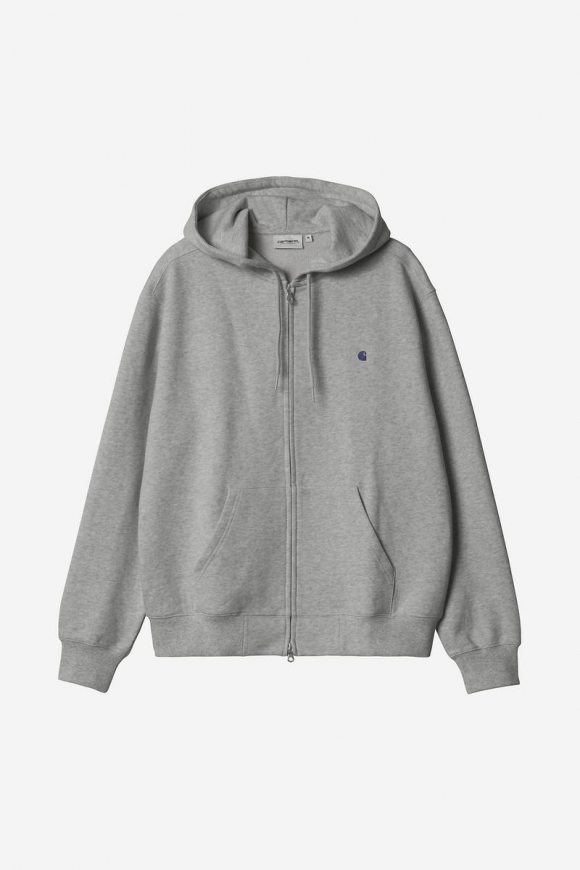 Carhartt Hooded Madison Jacket - Graumeliert/Dunkles Marineblau Carhartt Hooded Madison Jacket - Graumeliert/Dunkles Marineblau