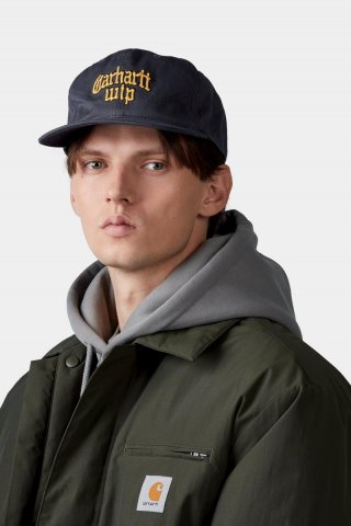 Carhartt Blackletter Cap - Dunkles Marineblau Carhartt Blackletter Cap - Dunkles Marineblau