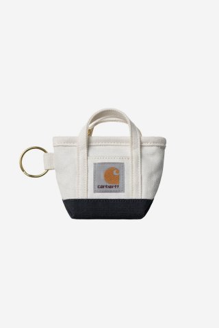 Carhartt Mini Tote Bag Keychain - Natur / Blau Carhartt Mini Tote Bag Keychain - Natur / Blau