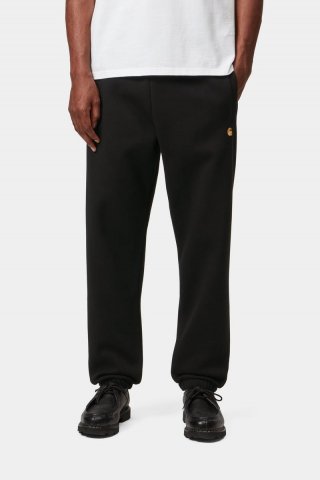 Carhartt Chase Sweat Pant - Schwarz / Gold Carhartt Chase Sweat Pant - Schwarz / Gold