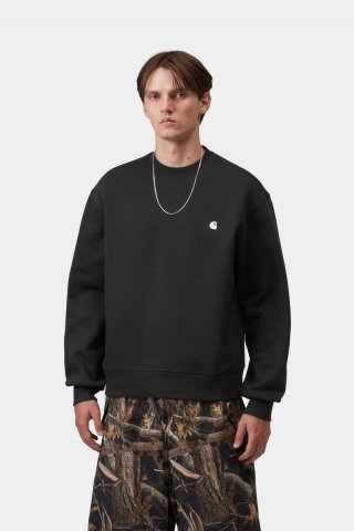 Carhartt Mack Sweatshirt - Schwarz / Wachs Carhartt Mack Sweatshirt - Schwarz / Wachs