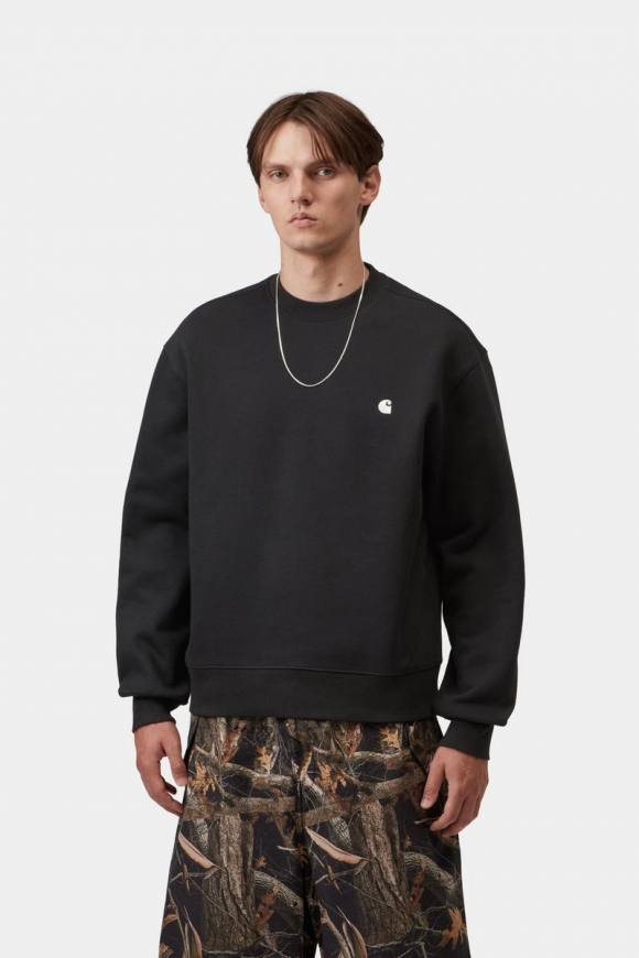 Carhartt Mack Sweatshirt - Schwarz / Wachs Carhartt Mack Sweatshirt - Schwarz / Wachs