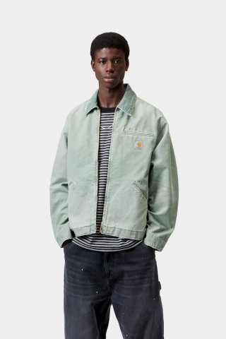 Carhartt OG Detroit Jacket - Shady Green / Shady Green, Destroy-Waschung