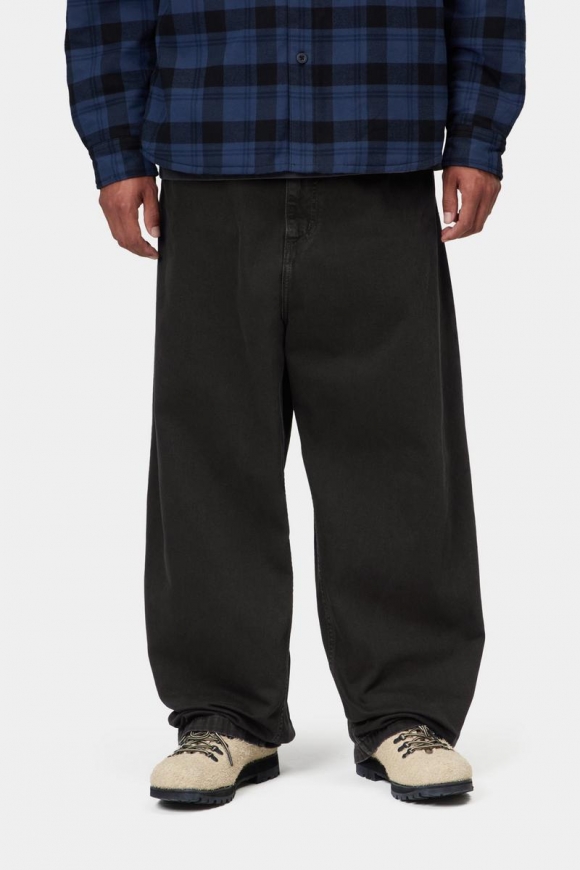Carhartt Brandon Pant - Ruß, Stein gefärbt Carhartt Brandon Pant - Ruß, Stein gefärbt