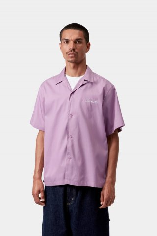 Carhartt S/S Delray Shirt - Sanftes Lila / Weiß