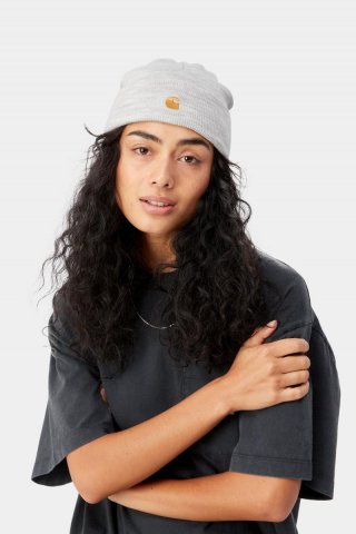 Carhartt Chase Beanie - Aschenheide / Gold Carhartt Chase Beanie - Aschenheide / Gold