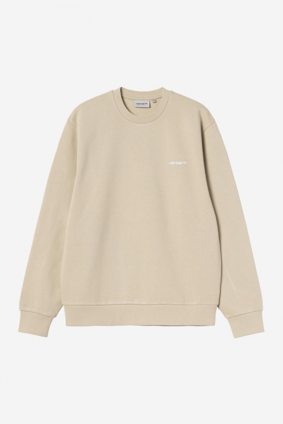 Carhartt Script Embroidery Sweatshirt - Barchan / Weiß Carhartt Script Embroidery Sweatshirt - Barchan / Weiß