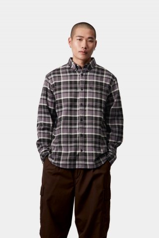 Carhartt L/S Fendrick Shirt - Fendrick Check, Schwarz Carhartt L/S Fendrick Shirt - Fendrick Check, Schwarz