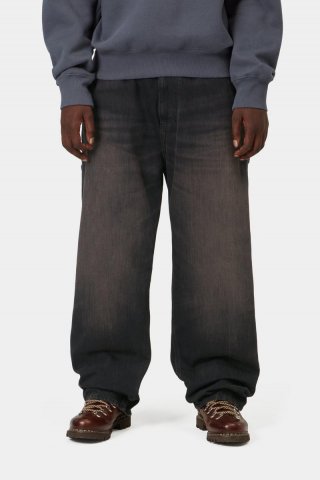 Carhartt OG Single Knee Pant - Schwarz, tabakfarbene Used-Waschung Carhartt OG Single Knee Pant - Schwarz, tabakfarbene Used-Waschung