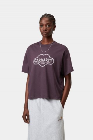 Carhartt S/S Cloud Heart T-Shirt - Gemütliches Lila Carhartt S/S Cloud Heart T-Shirt - Gemütliches Lila