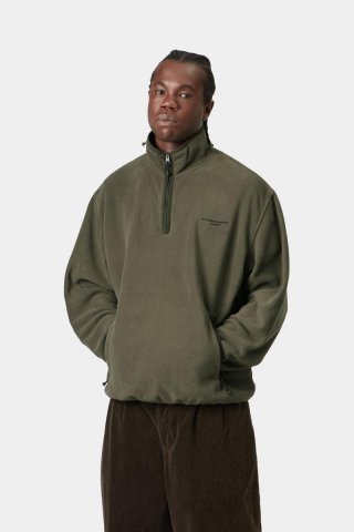 Carhartt Edmore Half Zip Sweat - Zypresse / Schwarz Carhartt Edmore Half Zip Sweat - Zypresse / Schwarz