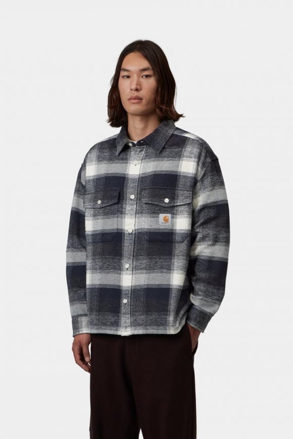 Carhartt L/S Esterson Shirt - Esterson-Karo, dunkles Marineblau Carhartt L/S Esterson Shirt - Esterson-Karo, dunkles Marineblau