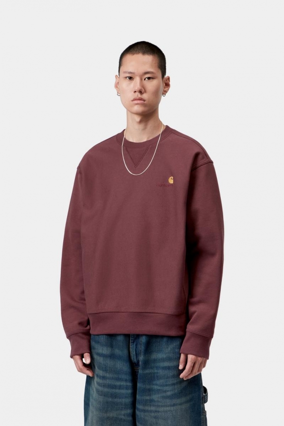 Carhartt American Script Sweatshirt - Amarone Carhartt American Script Sweatshirt - Amarone