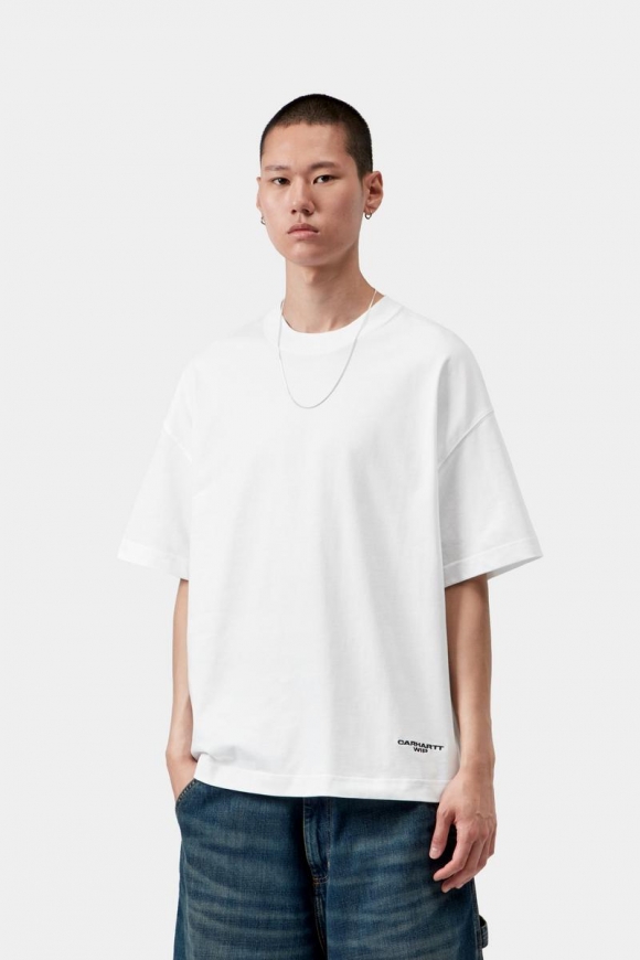 Carhartt S/S Magazine Script T-Shirt - Weiß / Schwarz Carhartt S/S Magazine Script T-Shirt - Weiß / Schwarz