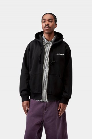 Carhartt Hooded Archive Lines Jacket - Schwarz Carhartt Hooded Archive Lines Jacket - Schwarz