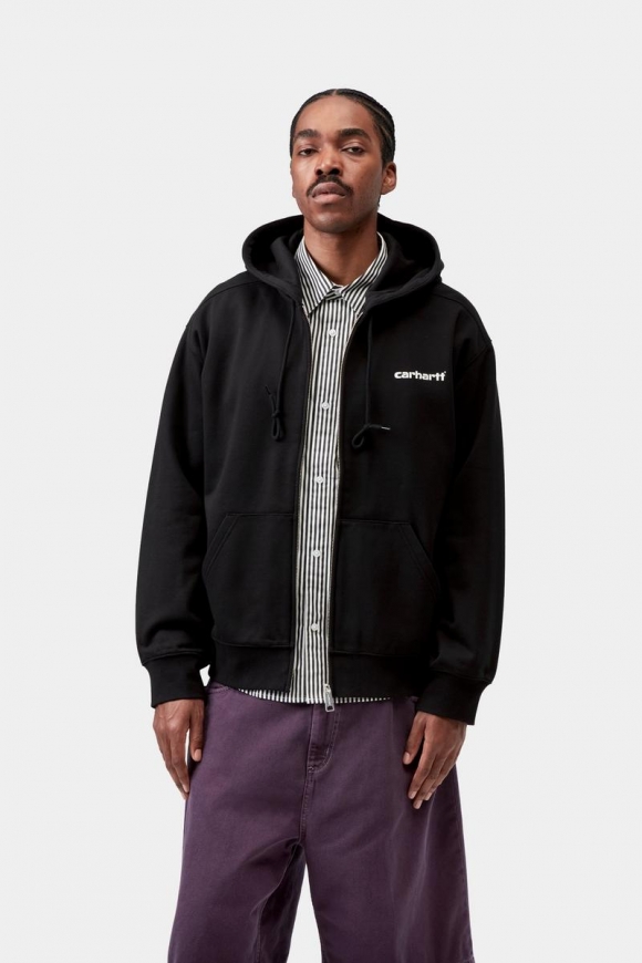 Carhartt Hooded Archive Lines Jacket - Schwarz