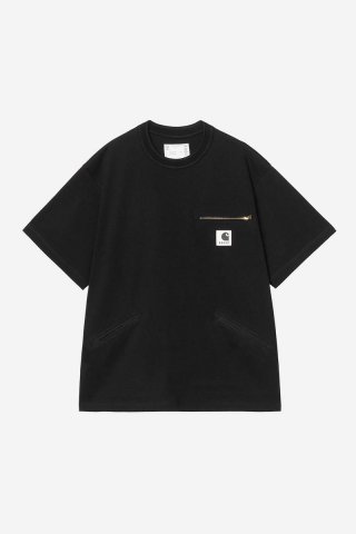 Carhartt sacai x WIP Cotton Jersey T-Shirt - Sacai Schwarz Carhartt sacai x WIP Cotton Jersey T-Shirt - Sacai Schwarz
