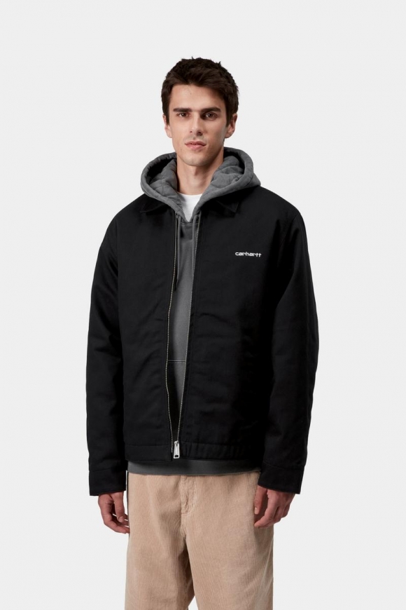 Carhartt Module Script Jacket - Schwarz/Weiß, starr Carhartt Module Script Jacket - Schwarz/Weiß, starr