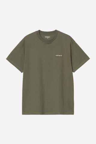 Carhartt S/S Script Embroidery T-Shirt - Blatt / Weiß Carhartt S/S Script Embroidery T-Shirt - Blatt / Weiß