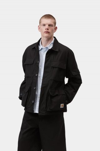 Carhartt Mandelson Jacket - Schwarz, stückgefärbt Carhartt Mandelson Jacket - Schwarz, stückgefärbt