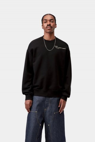 Carhartt Punched Sweatshirt - Schwarz Carhartt Punched Sweatshirt - Schwarz