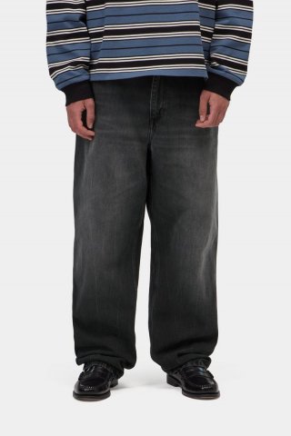 Carhartt Single Knee Pant - Schwarz, Marmor-Use-Waschung Carhartt Single Knee Pant - Schwarz, Marmor-Use-Waschung