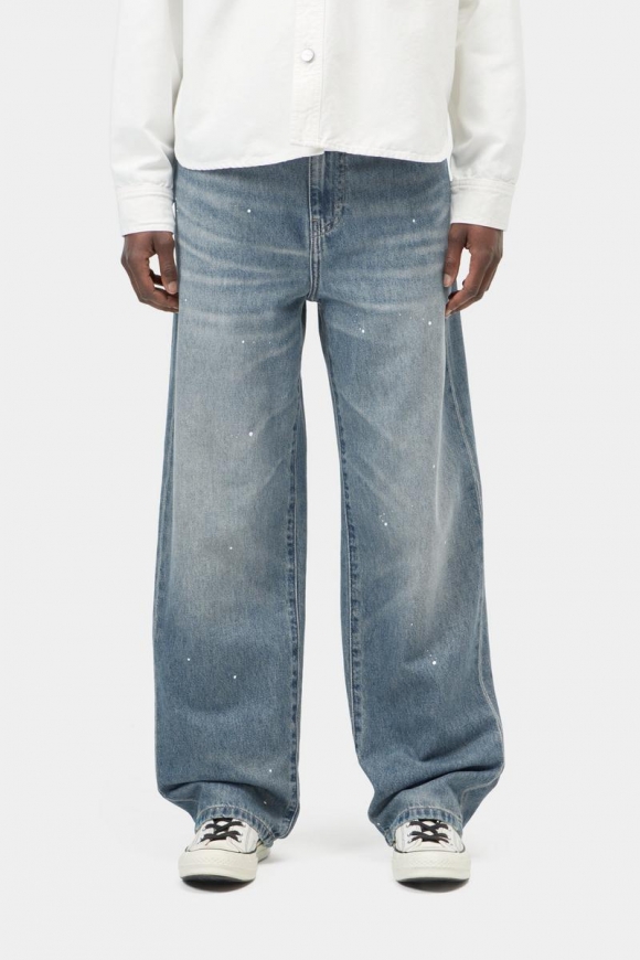 Carhartt Arin Pant - Blau, Zerstörerische Waschung, Spritzer Carhartt Arin Pant - Blau, Zerstörerische Waschung, Spritzer