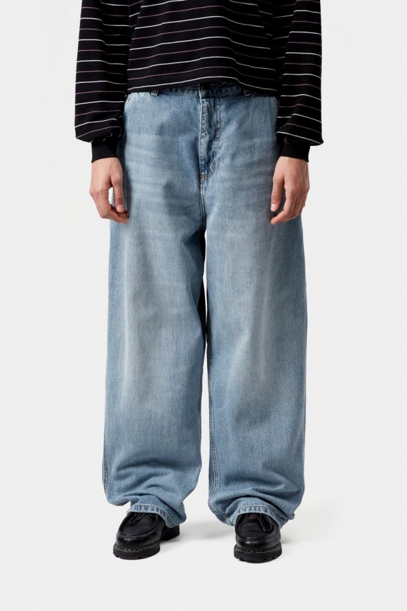 Carhartt Brandon Single Knee Pant - Blau, Burst gewaschen Carhartt Brandon Single Knee Pant - Blau, Burst gewaschen
