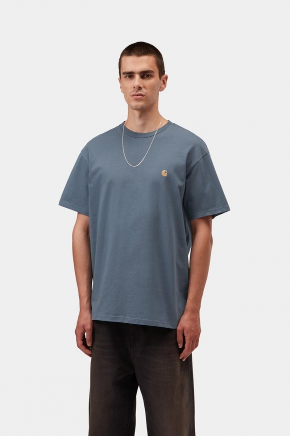Carhartt S/S Chase T-Shirt - Eisschild / Gold Carhartt S/S Chase T-Shirt - Eisschild / Gold