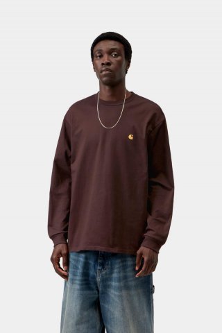 Carhartt L/S Chase T-Shirt - Palisander / Gold Carhartt L/S Chase T-Shirt - Palisander / Gold