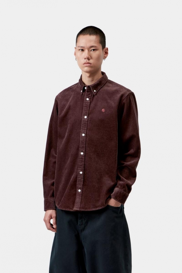 Carhartt L/S Madison Cord Shirt - Amarone Carhartt L/S Madison Cord Shirt - Amarone