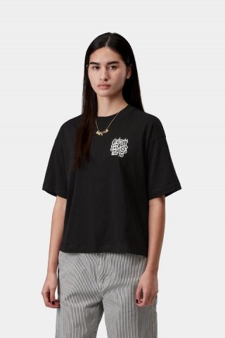 Carhartt S/S Signet T-Shirt - Schwarz / Wachs Carhartt S/S Signet T-Shirt - Schwarz / Wachs