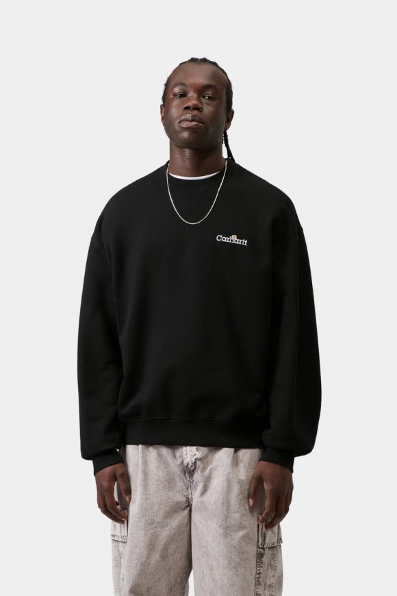 Carhartt WIP Label Sweatshirt - Schwarz Carhartt WIP Label Sweatshirt - Schwarz