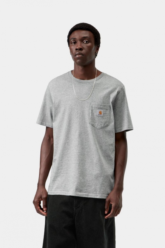 Carhartt S/S Pocket T-Shirt - Graues Heidekraut Carhartt S/S Pocket T-Shirt - Graues Heidekraut