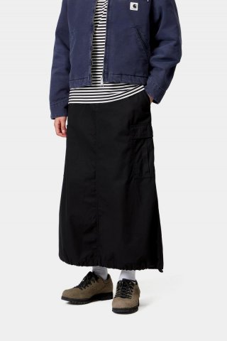 Carhartt Cargo Skirt Long - Schwarz, gespült Carhartt Cargo Skirt Long - Schwarz, gespült