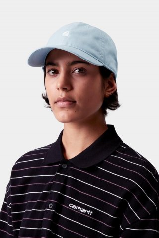 Carhartt Madison Logo Cap - Turmalin / Weiß Carhartt Madison Logo Cap - Turmalin / Weiß