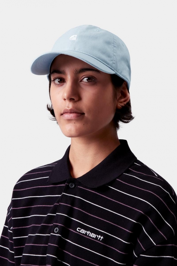 Carhartt Madison Logo Cap - Turmalin / Weiß Carhartt Madison Logo Cap - Turmalin / Weiß