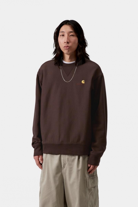 Carhartt American Script Sweatshirt - Palisander Carhartt American Script Sweatshirt - Palisander