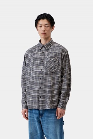 Carhartt L/S Todrick Shirt - Todrick Houndstooth, Eisschild Carhartt L/S Todrick Shirt - Todrick Houndstooth, Eisschild