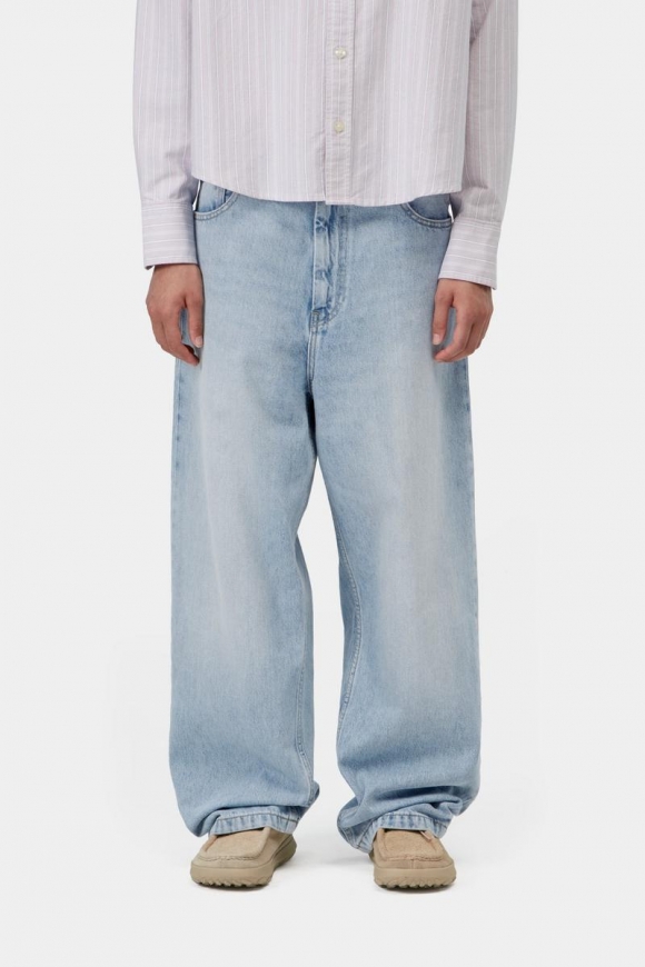 Carhartt Brandon Pant - Blau, stark abgenutzt, gebleicht Carhartt Brandon Pant - Blau, stark abgenutzt, gebleicht