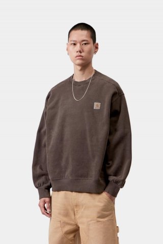 Carhartt Vista Sweatshirt - Tabak, Stückgefärbt Carhartt Vista Sweatshirt - Tabak, Stückgefärbt