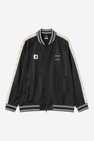 Carhartt F.C.Real Bristol x WIP Varsity Track Jersey Blouson - Schwarz Carhartt F.C.Real Bristol x WIP Varsity Track Jersey Blouson - Schwarz