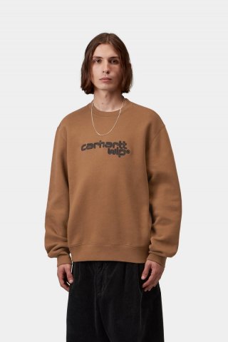 Carhartt Wireless Sweatshirt - WIP H Braun / Schwarz Carhartt Wireless Sweatshirt - WIP H Braun / Schwarz